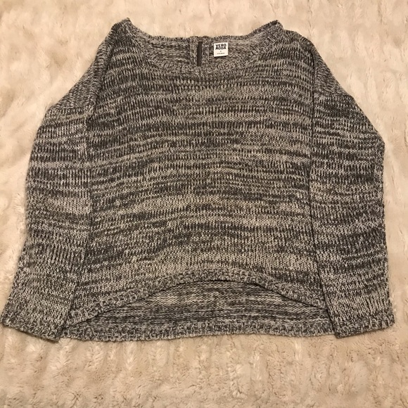 Vero Moda Grey Knit Scoop Neck Sweater Medium - Picture 3 of 8